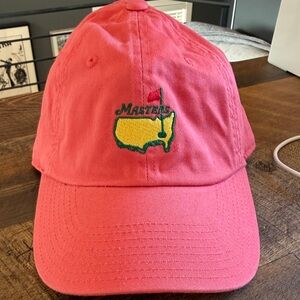 Brand new official Masters coral Cap with Embroidered Logo